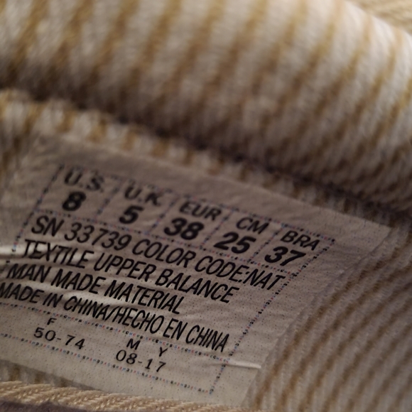 Bob's Chill Luxe Memory Foam Cinch Collared Flat sz 8 Wmns in Natural - Picture 7 of 7